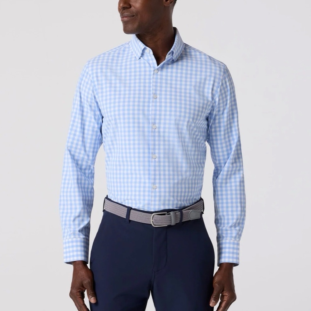 MIZZEN + MAIN Leeward Dress Shirt Size Medium Tall